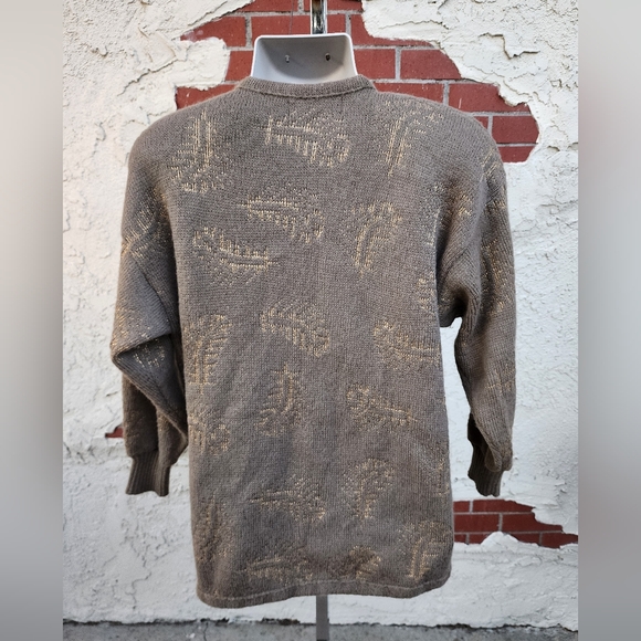 Small FIT Large ! vintage Grace by Starr DUCK bird long sleeve wrap sweater - Picture 11 of 16